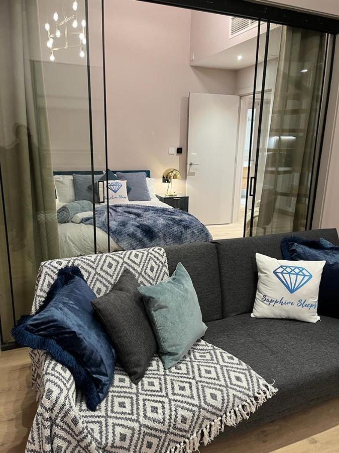 M1 City Centre 3 Bed 3 Bath Luxe Penthouse Manchester Buitenkant foto