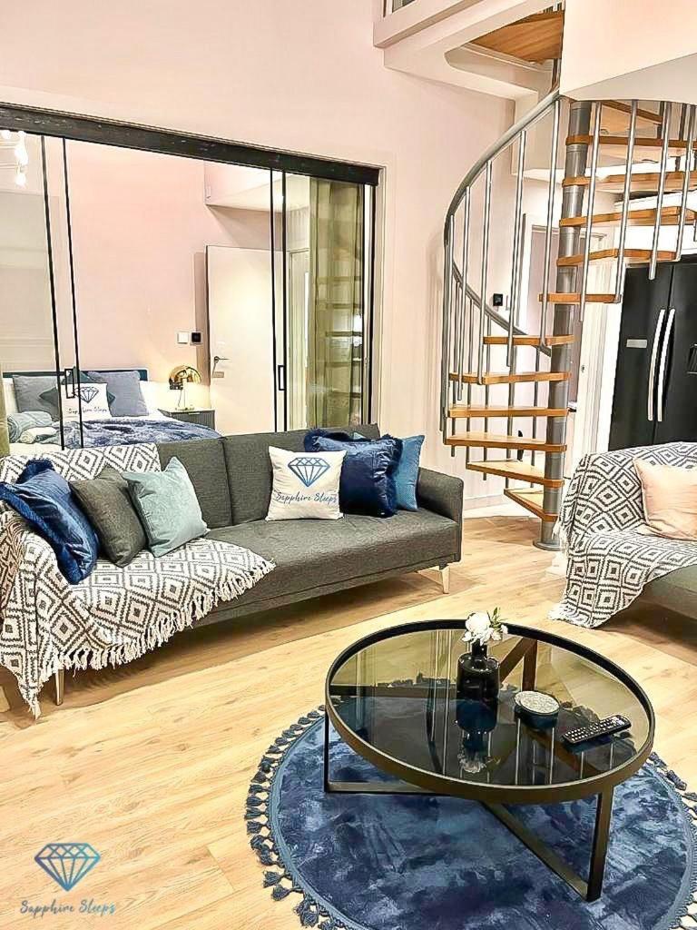 M1 City Centre 3 Bed 3 Bath Luxe Penthouse Manchester Buitenkant foto